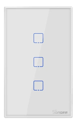 Interruptor Touch De Pared Sonoff De 3 Apagadores Wifi