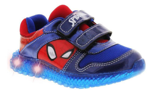 Tenis Para Niño Spider Man Luces Internas Marvel Azul