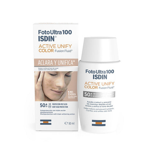 Fotoprotector Isdin Foto Ultra Active Unify Color Fluido Fps50 X 50 ml