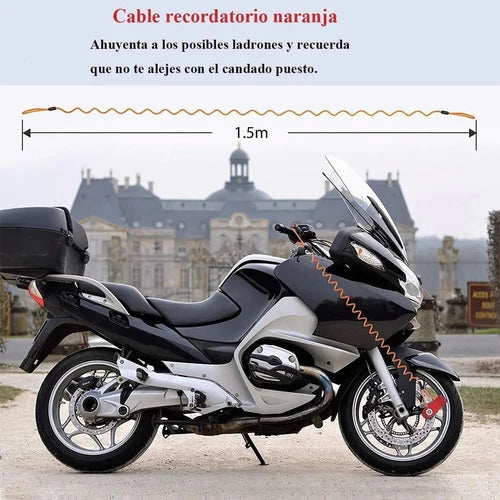 Alarma Motocicleta Impermeable Freno Disco Candado