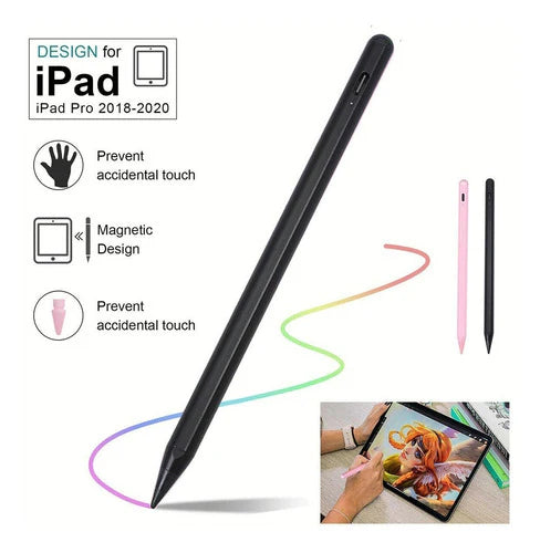 Lápiz Óptico Para Apple iPad 2018 Pen Táctil Negro