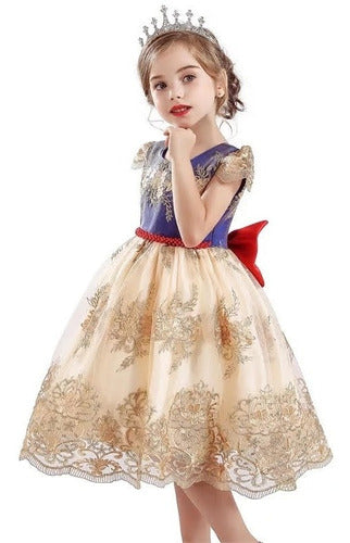 Vestido Elegante Fiesta Princesa Blanca Nieves