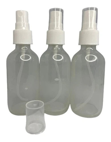 50 Frasco Botella Vidrio Atomizador Spray Ambar 60ml
