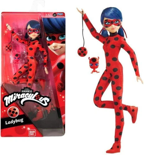 Muñeca Miraculous Ladybug Con Tikki Bandai Tipo Barbie