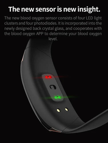 Smart Watch Con Iluminacion Nocturna Oximetro Ritmo Cardiaco