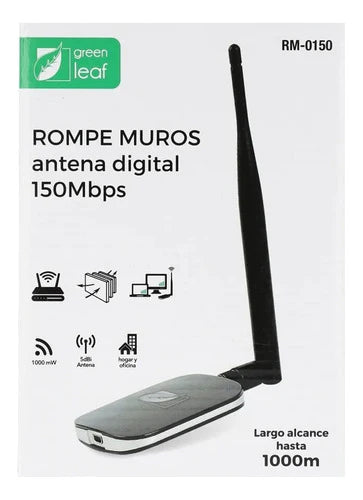 Antena Rompe Muros 150 Mbps Digital Largo Alcance 5dbi Wifi