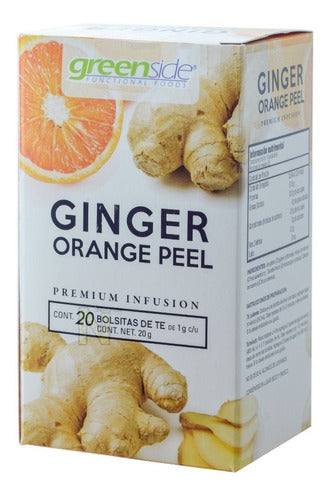 (3 Pzas) Te Ginger Orange Peel (20 Bolsitas) Greenside