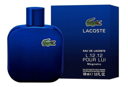 Perfume Lacoste Magnetic Pour Lui ( Azul ) 100 Ml.