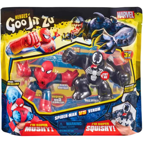 Héroes Goo Jit Zu Marvel Pack Spiderman Vs Venom Original