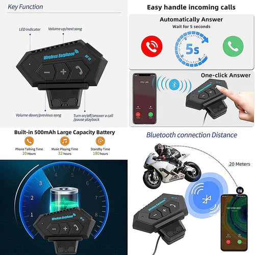 Casco De Moto Abatible Modular Con Bluetooth Manos Libre Dot