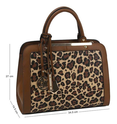 Bolso Para Dama Elegante Moda Animal Print Leopardo Lf-197