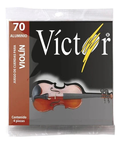 Cuerdas Para Violín , Juego De 4 Cuerdas Victor Vcvi-70