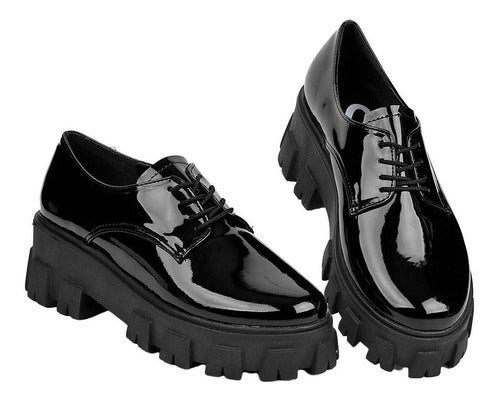 Zapato Moda Mujer Stfashion Negro 00303611 Tipo Charol