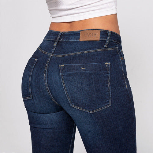 Jeans Seven Pantalón Levanta Pompa Mujer Pushup 4170stob