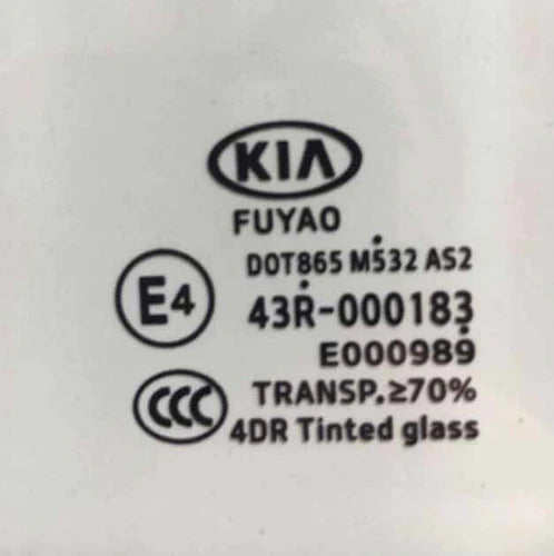 Aleta Derecha Para Kia Río Sedan Tinted  Glass 2018