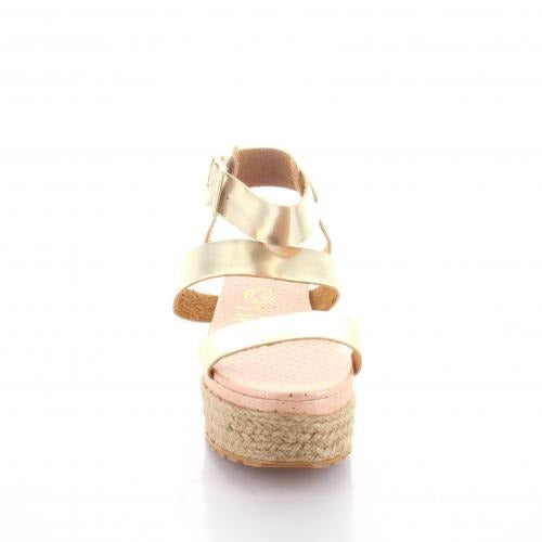 Sandalia Para Mujer Emilio Bazan Color Oro