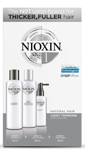 Nioxin Kit De 3 Pasos Sist 1 300 Ml  Anti Caída