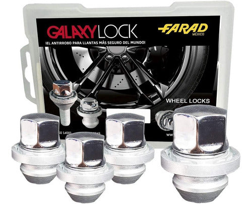Set 4 Tuercas Seguridad Galaxylock Ford Lobo Y Lariat Dch7/m
