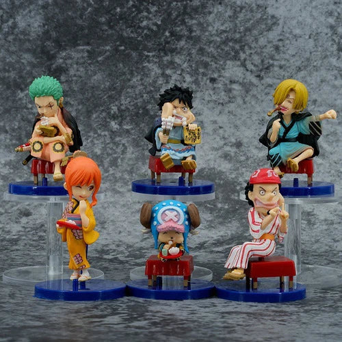 Anime One Piece Figura Coleccionable Luffy Zoro 6 Piezas
