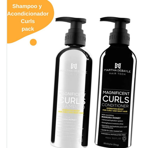 Shampoo Y Acondicionador Martha Debayle Curls Kit 450ml C/u