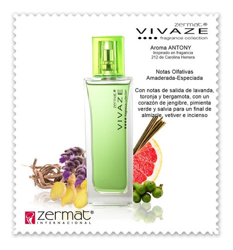 Perfume Vivaze Antony Para Caballero De Zermat