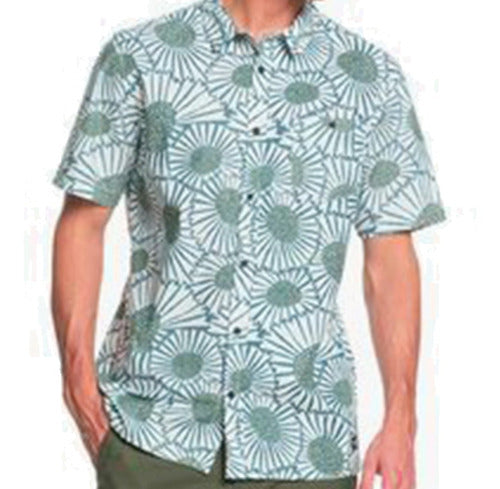Camisa Quiksilver Hombre Blanco Sun Hawaiana Eqywt03996wbk6