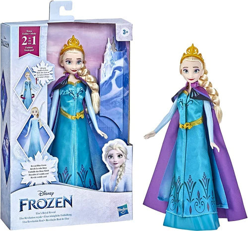 Disney Frozen Muñeca Elsa Revelacion Real Cambio De Ropa