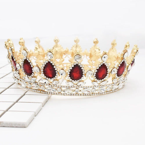 Crystal King Queen Crown Diadema Para Boda Nupcial.