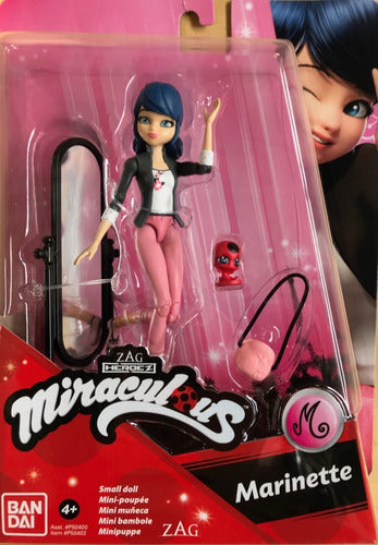 Figura Miraculous Ladybug Marinette, Zag Heroez Mini Muñeca