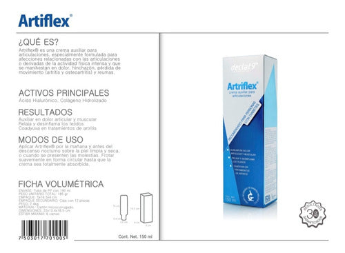 Kit 3 Cremas Artriflex Para Dolor De Articulaciones