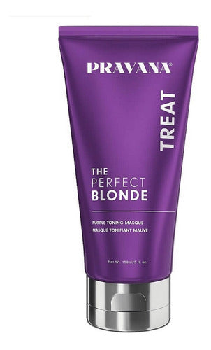 Mascara Purple Perfect Blonde Pravana 100ml Tonos Purpura