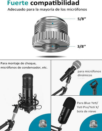 Soporte Brazo Microfono Condensador Para Estudio Blue Yeti