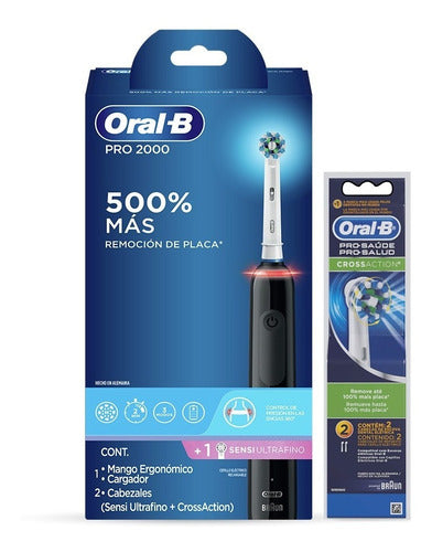 Cepillo Dental Eléctrico Oral-b Pro2000 3d Sensor De Presión