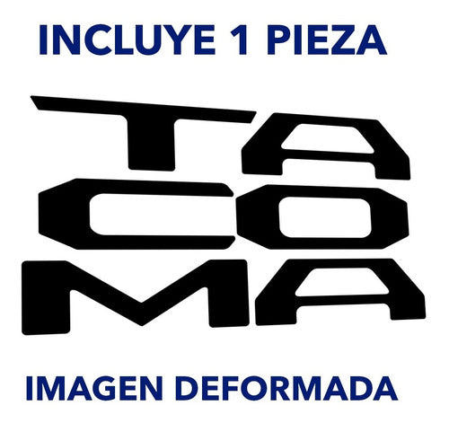 Calca Calcomania Sticker Toyota Tacoma Caja Batea Vinil