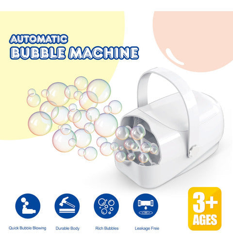 Máquina De Burbujas Para Niños Soplador De Burbujas Para Fie