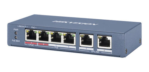 Switch Poe+ No Administrable 4 Puertos 10/100 Mbps Poe+