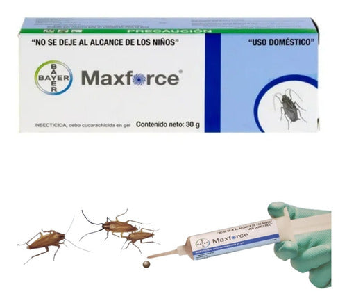 Maxforce Bayer 30 Gr Mata Cucarachas Max Force Envío Gratis