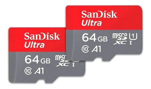 Micro Sd Sandisk Ultra 64 Gb | 2 Pack | Con Adaptador Sd