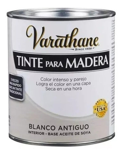 Tinta Para Madera Varathane Color Blanco Antiguo 0,946lts