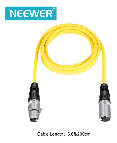 Cable Micrófono Neewer 6-pack 2m Xlr Macho A Hembra De Xlr