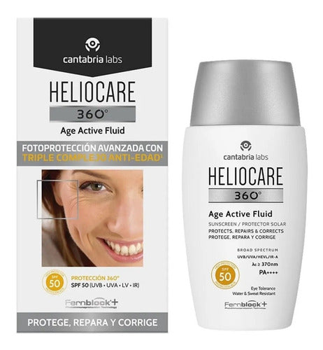 Heliocare 360 Age Active Fluid Para Prevenir Envejecimiento