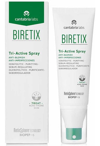 Biretix Tri Active Spray Cantabria Acne Corporal Tonico Tipo De Piel Grasa