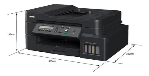 Impresora A Color Multifunción Brother Inkbenefit Tank Dcp-t720dw Con Wifi Negra 100v - 120v