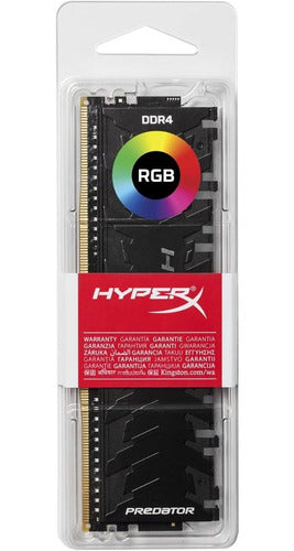 Memoria Ram Ddr4 16gb 3600mhz Hyperx Predator Rgb 1x16gb