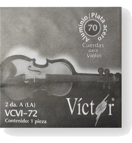 10 Cuerdas Victor Para Violin 2a Victor, Acero Mod.72