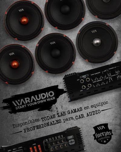 Par Medio Rango War Audio Rocket Pro 6.5  120w Rms!