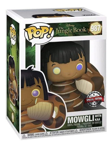 Funko Pop Disney El Libro De La Selva Mowgli Con Kaa #987
