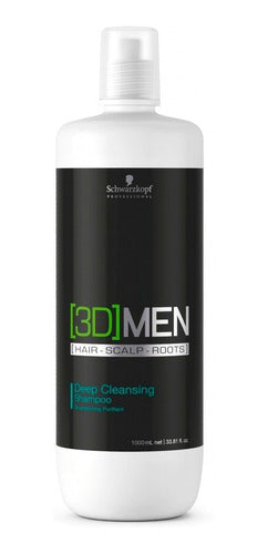 3d-men Shampoo Antigrasa Schwarzkopf - 1000 Ml