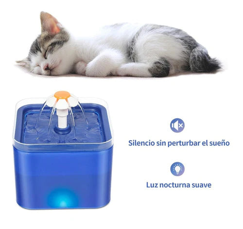 Dispensador De Agua Filtro Para Perro Gato Fuente Mascotas
