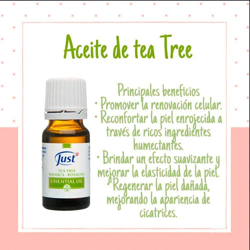 Aceite De Tea Tree Con Manuca Y Rosalina Just Original 10 Ml